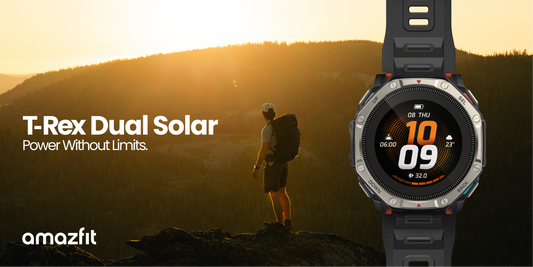 Amazfit Introduces T-Rex Dual Solar, the First AMOLED Smartwatch with Dual-Sided Solar Charging