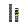 Amazfit HYROX Silicone Sports Strap - 22MM - Black/Yellow - 22MM